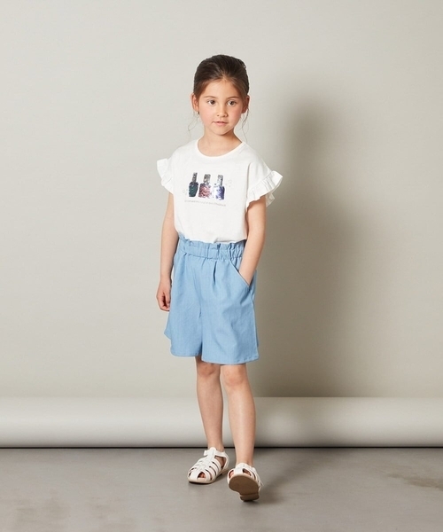 a.v.v（アーヴェヴェ）の「[100-130]タックショートパンツ（その他パンツ・キッズ・ライトピンク/ライトブルー/ブラック/ブルー・100/120/130/110）」の14枚目の写真