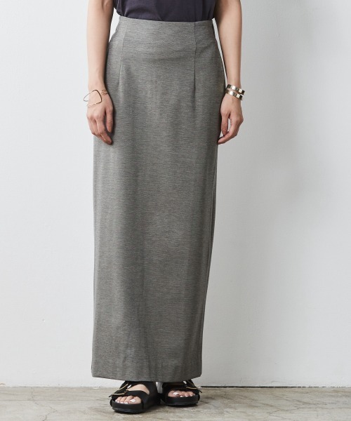 CHIC STYLE（シックスタイル）の「 カットソーマキシタイトスカート ＜大きいサイズ有＞シックスタイル（スカート・レディース・ブラック/グレー・5L/4L/LL/L/M/3L）」の15枚目の写真