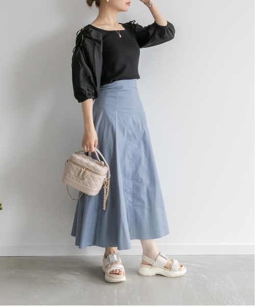 RANDA(ランダ)の「ボリュームスリーブカットプルオーバー(Tシャツ/カットソー・レディース・ブラック/ホワイト/パープル・FREE)」の14枚目の写真