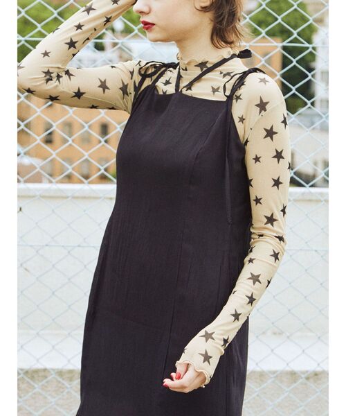 jouetie（ジュエティ）の「パターンシアーフィットトップス（Tシャツ/カットソー・レディース・ブラック/ベージュ・MEDIUM）」の12枚目の写真