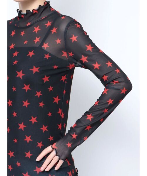 jouetie（ジュエティ）の「パターンシアーフィットトップス（Tシャツ/カットソー・レディース・ブラック/ベージュ・MEDIUM）」の17枚目の写真