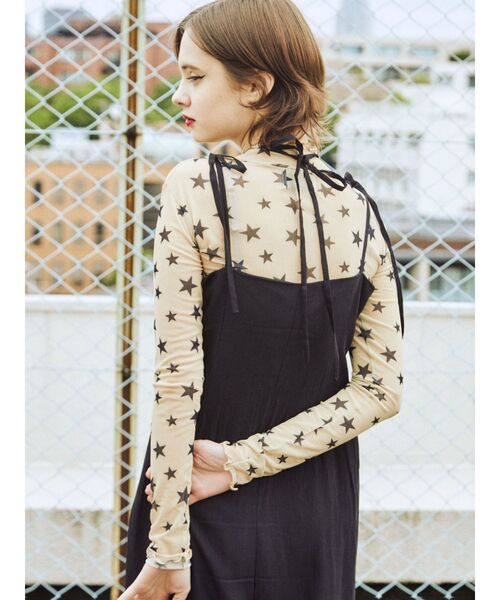 jouetie（ジュエティ）の「パターンシアーフィットトップス（Tシャツ/カットソー・レディース・ブラック/ベージュ・MEDIUM）」の18枚目の写真