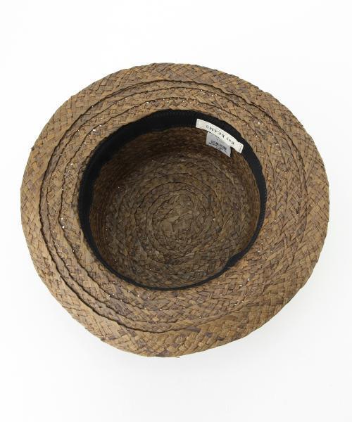 Ray BEAMS（レイビームス）の「Ray BEAMS / ラフィア カンカン帽（ハット・レディース・ナチュラル/ブラウン・ONE SIZE）」の7枚目の写真