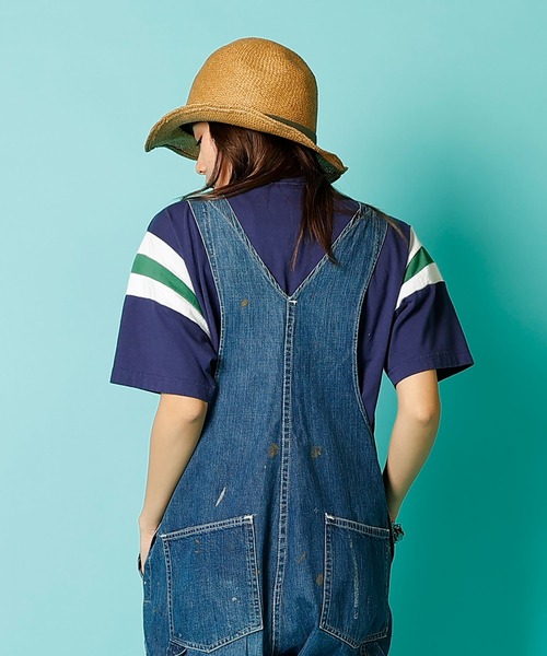 WALLA WALLA SPORT（ワラワラスポーツ）の「SHOULDER INSERT TEE / ショルダーインサート ティー（Tシャツ/カットソー・レディース・レッド/ブラウン/グリーン/ネイビー・MEDIUM/LARGE/X-LARGE/XX-LARGE/SMALL）」の14枚目の写真