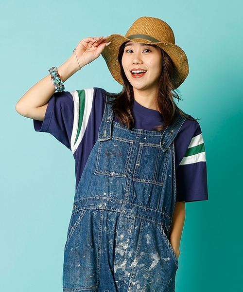 WALLA WALLA SPORT（ワラワラスポーツ）の「SHOULDER INSERT TEE / ショルダーインサート ティー（Tシャツ/カットソー・レディース・レッド/ブラウン/グリーン/ネイビー・MEDIUM/LARGE/X-LARGE/XX-LARGE/SMALL）」の12枚目の写真