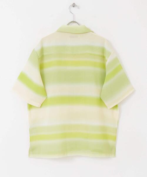 ITEMS URBANRESEARCH(アイテムズ アーバンリサーチ)の「プリントボーダー 半袖シアーシャツ(シャツ/ブラウス・メンズ・グレー/イエロー/ブルー・LARGE/MEDIUM)」の18枚目の写真