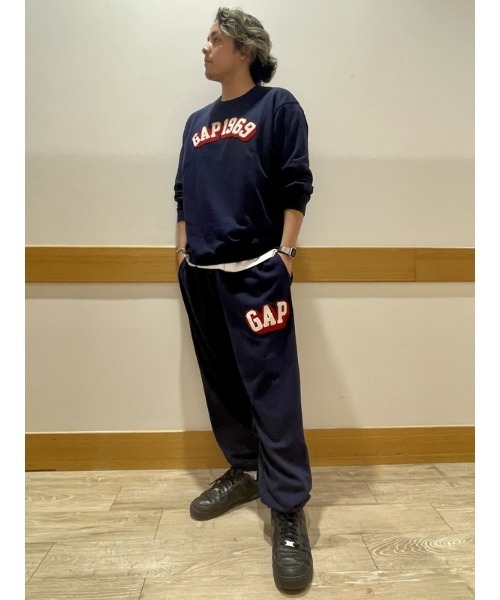 GAP（ギャップ）の「Gapアーチロゴ ジョガーパンツ(ユニセックス)（スウェットパンツ・メンズ・ネイビー/ホワイト系その他/ブラック/その他・L/S/XL/XS/M）」の16枚目の写真