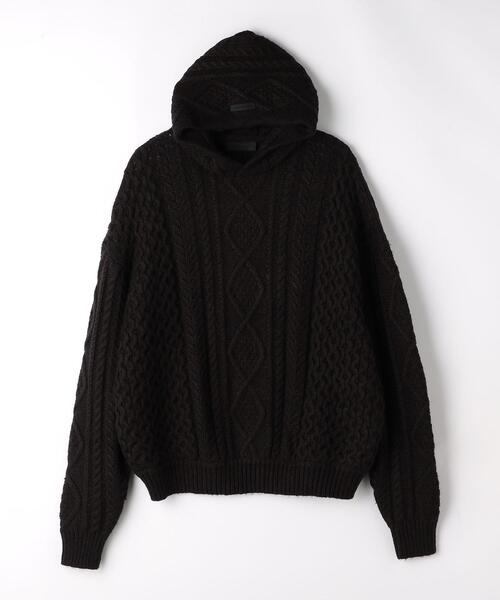 Essentials CABLE KNIT HOODIE パーカー フーディー