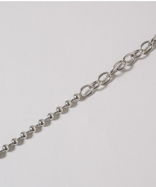 muku（ムク）の「金属アレルギー対応 切替ボールチェーンブレスレット / サージカルステンレス/316L（ブレスレット・レディース・シルバー/ゴールド・FREE）」の5枚目の写真
