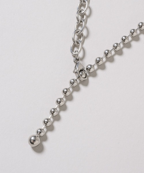 muku（ムク）の「金属アレルギー対応 切替ボールチェーンブレスレット / サージカルステンレス/316L（ブレスレット・レディース・シルバー/ゴールド・FREE）」の7枚目の写真