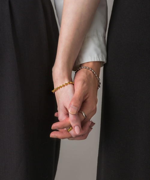 muku（ムク）の「金属アレルギー対応 切替ボールチェーンブレスレット / サージカルステンレス/316L（ブレスレット・レディース・シルバー/ゴールド・FREE）」の12枚目の写真