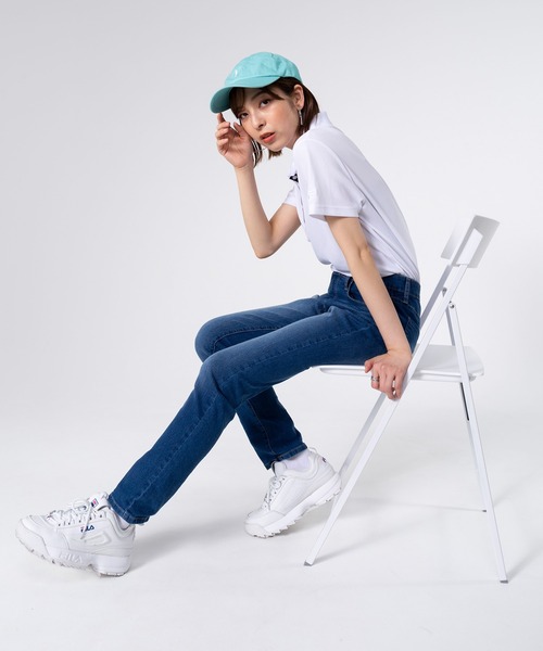 PERSON'S(パーソンズ)の「PERSON'S/パーソンズ BASIC スキニー ストレッチ ボトムス デニムパンツ ジーンズ(デニムパンツ・レディース・ブルー系2/ブルー系1/ブラック/ワンウォッシュ・70/67/64/61/58)」の3枚目の写真