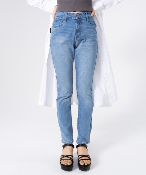 PERSON'S(パーソンズ)の「PERSON'S/パーソンズ BASIC スキニー ストレッチ ボトムス デニムパンツ ジーンズ(デニムパンツ・レディース・ブルー系2/ブルー系1/ブラック/ワンウォッシュ・70/67/64/61/58)」の4枚目の写真