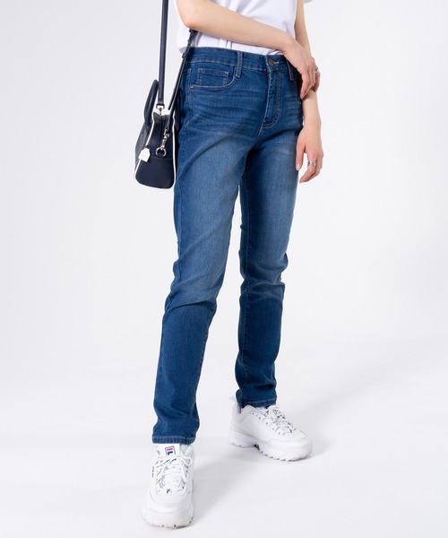 PERSON'S(パーソンズ)の「PERSON'S/パーソンズ BASIC スキニー ストレッチ ボトムス デニムパンツ ジーンズ(デニムパンツ・レディース・ブルー系2/ブルー系1/ブラック/ワンウォッシュ・70/67/64/61/58)」の6枚目の写真