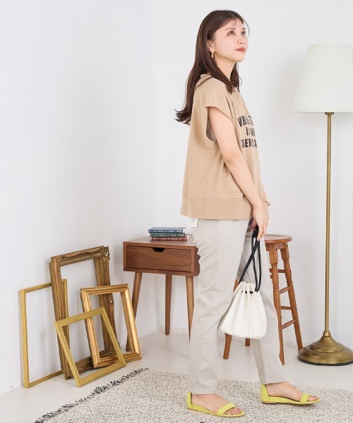 OMNES（オムネス）の「裏毛フレンチスリーブプルオーバー（Tシャツ/カットソー・レディース・ベージュ/グレー/チャコール・FREE）」の20枚目の写真