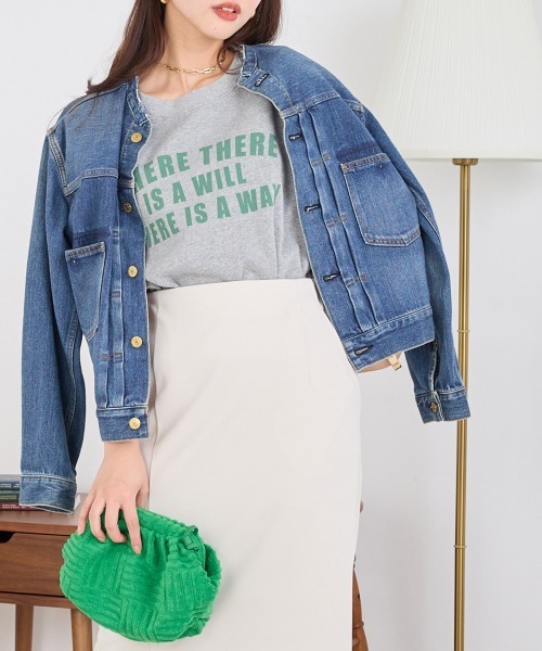 OMNES（オムネス）の「裏毛フレンチスリーブプルオーバー（Tシャツ/カットソー・レディース・ベージュ/グレー/チャコール・FREE）」の8枚目の写真