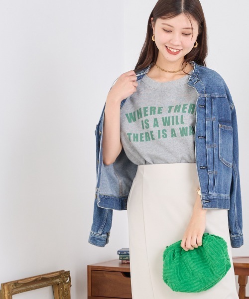 OMNES（オムネス）の「裏毛フレンチスリーブプルオーバー（Tシャツ/カットソー・レディース・ベージュ/グレー/チャコール・FREE）」の10枚目の写真