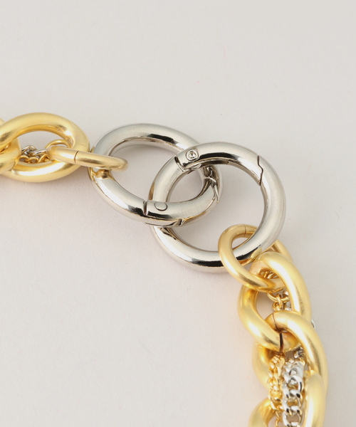 Bijou R.I (ビジューアールアイ)の「【Bijou R.I /ビジューアールアイ】STITCH CHAIN ネックレス(ネックレス・レディース・ゴールド・FREE)」の4枚目の写真