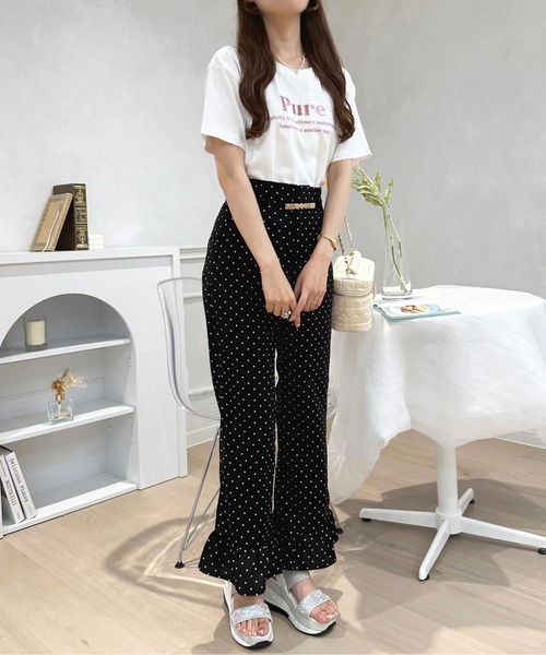 apres jour(アプレジュール)の「きらきら刺繍Tシャツ【ZOZOTOWN限定アイテム】(Tシャツ/カットソー・レディース・ラベンダー/オフホワイト/ピンク/ネイビー・フリー/X-LARGE)」の9枚目の写真