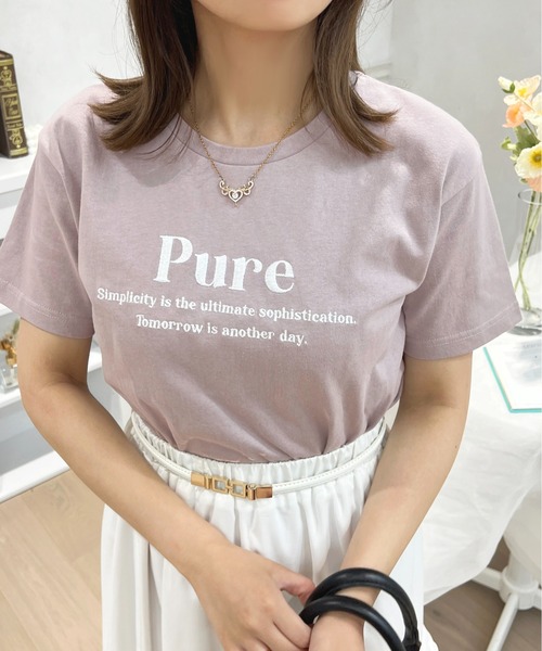 apres jour(アプレジュール)の「きらきら刺繍Tシャツ【ZOZOTOWN限定アイテム】(Tシャツ/カットソー・レディース・ラベンダー/オフホワイト/ピンク/ネイビー・フリー/X-LARGE)」の15枚目の写真