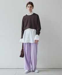 【emmi atelier】ツータックウエストデザインパンツ