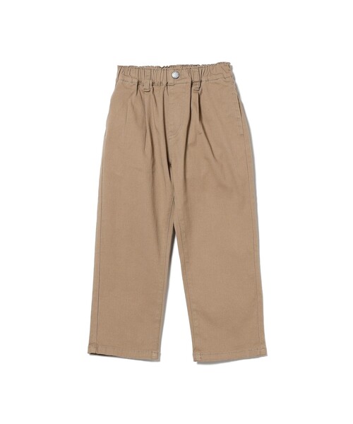 B:MING by BEAMS（ビーミングバイビームス）の「B:MING by BEAMS / らくらく タックチノパンツ（100～150cm）（チノパンツ・キッズ・ダークグリーン/ブラック/ベージュ/ブラック系その他4/ブラウン系その他・100/120/110/140/150/130）」の3枚目の写真