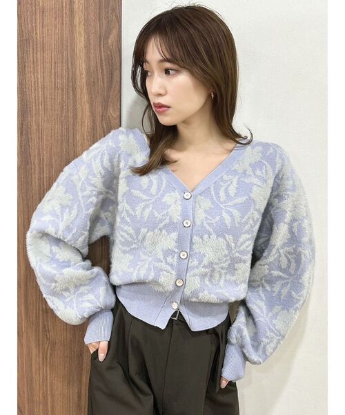 dazzlin（ダズリン）の「フラワーシャギーカーデトップス（カーディガン/ボレロ・レディース・ピンク/ブルー/アイボリー・FREE）」の17枚目の写真