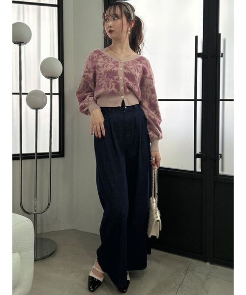 dazzlin（ダズリン）の「フラワーシャギーカーデトップス（カーディガン/ボレロ・レディース・ピンク/ブルー/アイボリー・FREE）」の21枚目の写真