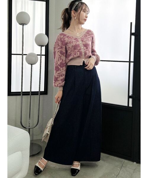 dazzlin（ダズリン）の「フラワーシャギーカーデトップス（カーディガン/ボレロ・レディース・ピンク/ブルー/アイボリー・FREE）」の18枚目の写真