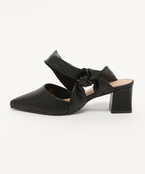 mysty woman（ミスティウーマン）の「ねじりストラップシューズ 974459（パンプス・レディース・オフホワイト/ブラック・MEDIUM/LARGE）」の7枚目の写真