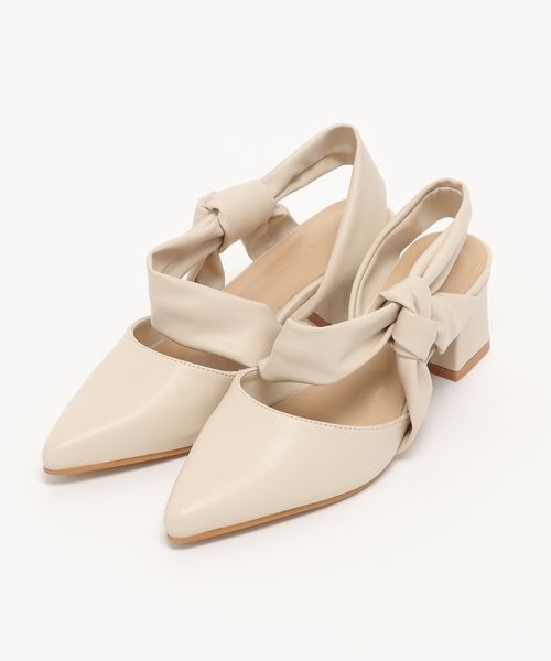 mysty woman（ミスティウーマン）の「ねじりストラップシューズ 974459（パンプス・レディース・オフホワイト/ブラック・MEDIUM/LARGE）」の22枚目の写真