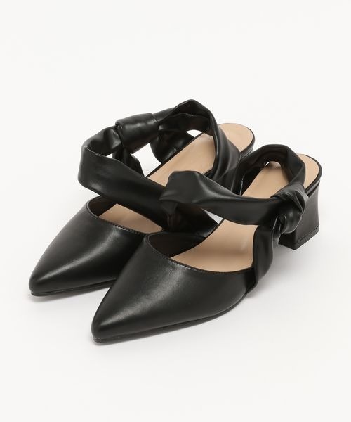 mysty woman（ミスティウーマン）の「ねじりストラップシューズ 974459（パンプス・レディース・オフホワイト/ブラック・MEDIUM/LARGE）」の19枚目の写真