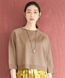 【セットアップ対応・洗える】ヴィスコースシアー ニット