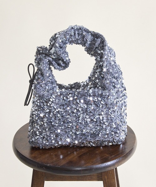 paravion（パラビオン）の「スパンコールハンドバッグ（ハンドバッグ・レディース・シルバー/ブラック/ホワイト/ピンク・FREE）」の10枚目の写真