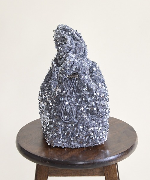 paravion（パラビオン）の「スパンコールハンドバッグ（ハンドバッグ・レディース・シルバー/ブラック/ホワイト/ピンク・FREE）」の11枚目の写真