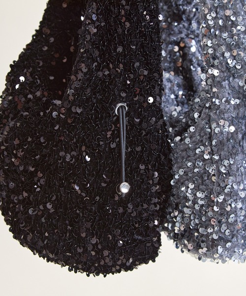 paravion（パラビオン）の「スパンコールハンドバッグ（ハンドバッグ・レディース・シルバー/ブラック/ホワイト/ピンク・FREE）」の5枚目の写真