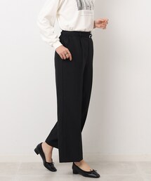 DRESKIP | センタープレスできちんと見え ベルト付き タックワイドパンツ(その他パンツ)