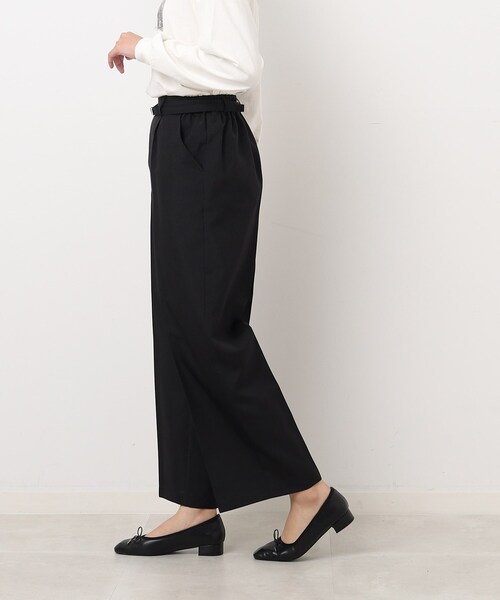 DRESKIP(ドレスキップ)の「◆センタープレスできちんと見え ベルト付き タックワイドパンツ(その他パンツ・レディース・ブラック/サンドベージュ/カーキ・03/04/02)」の8枚目の写真