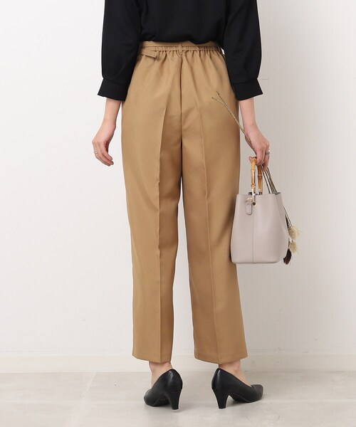 パンツドレス ベージュ ベルト付き darial パンツドレス ベルト付きパンツドレス : ZOZOTOWN Yahoo