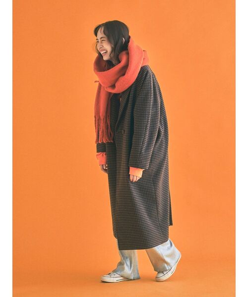 Ungrid（アングリッド）の「ルーズシルエットチェスターコート（チェスターコート・レディース・その他1/ヘザーグレー/ブラック・SMALL/MEDIUM）」の6枚目の写真