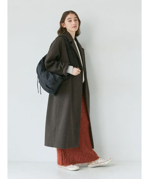 Ungrid（アングリッド）の「ルーズシルエットチェスターコート（チェスターコート・レディース・その他1/ヘザーグレー/ブラック・SMALL/MEDIUM）」の13枚目の写真