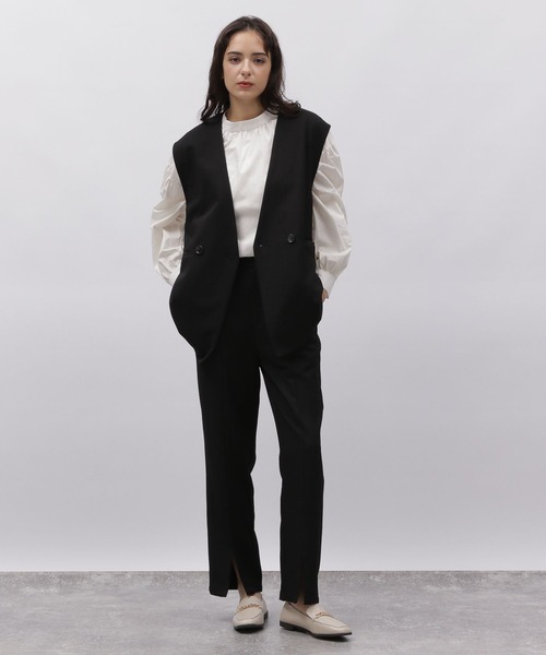 LAKOLE(ラコレ)の「ダブルブレストジレ / 972289(ベスト・レディース・ブラック/モカ/ベージュ・SMALL/MEDIUM)」の4枚目の写真