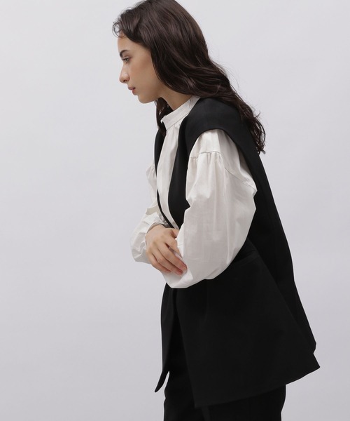 LAKOLE(ラコレ)の「ダブルブレストジレ / 972289(ベスト・レディース・ブラック/モカ/ベージュ・SMALL/MEDIUM)」の7枚目の写真