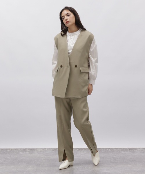 LAKOLE(ラコレ)の「ダブルブレストジレ / 972289(ベスト・レディース・ブラック/モカ/ベージュ・SMALL/MEDIUM)」の14枚目の写真