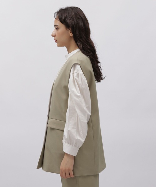 LAKOLE(ラコレ)の「ダブルブレストジレ / 972289(ベスト・レディース・ブラック/モカ/ベージュ・SMALL/MEDIUM)」の21枚目の写真