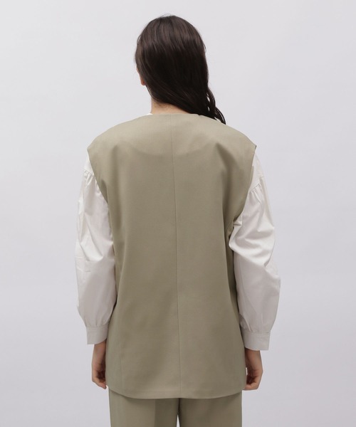 LAKOLE(ラコレ)の「ダブルブレストジレ / 972289(ベスト・レディース・ブラック/モカ/ベージュ・SMALL/MEDIUM)」の22枚目の写真