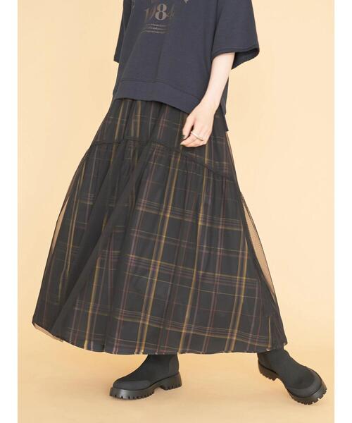 AMERICAN HOLIC（アメリカンホリック）の「チェックリバーシブルチュールスカート（スカート・レディース・チェック/ブルー系その他5・M/L）」の7枚目の写真