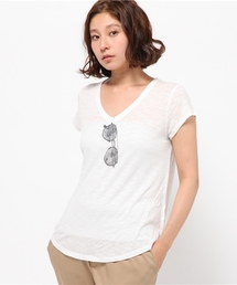 DouDou | 【DouDou】サングラスTシャツ(Tシャツ/カットソー)