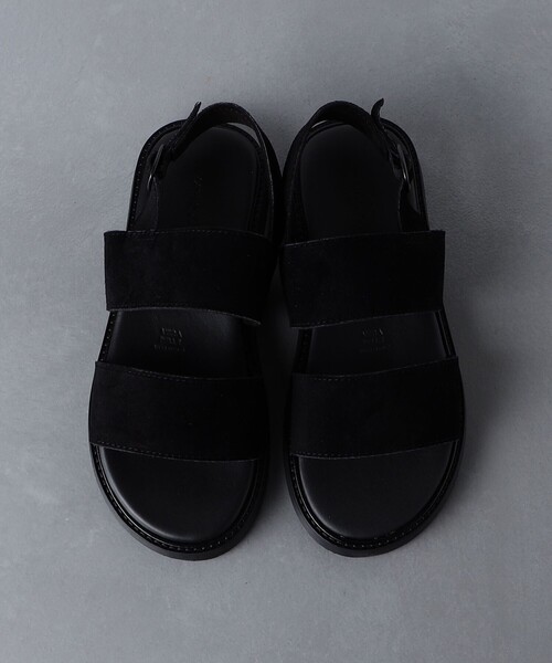 MAURO de BARI（マウロディバリ）の「【別注】＜MAURO de BARI＞ スエード 2ストラップ サンダル（サンダル・メンズ・ブラック・42/43）」の3枚目の写真