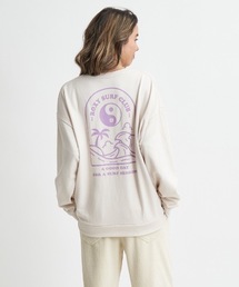 ROXY SURF CLUB/ロキシーミニ裏毛バックプリントロングスリーブカットソー